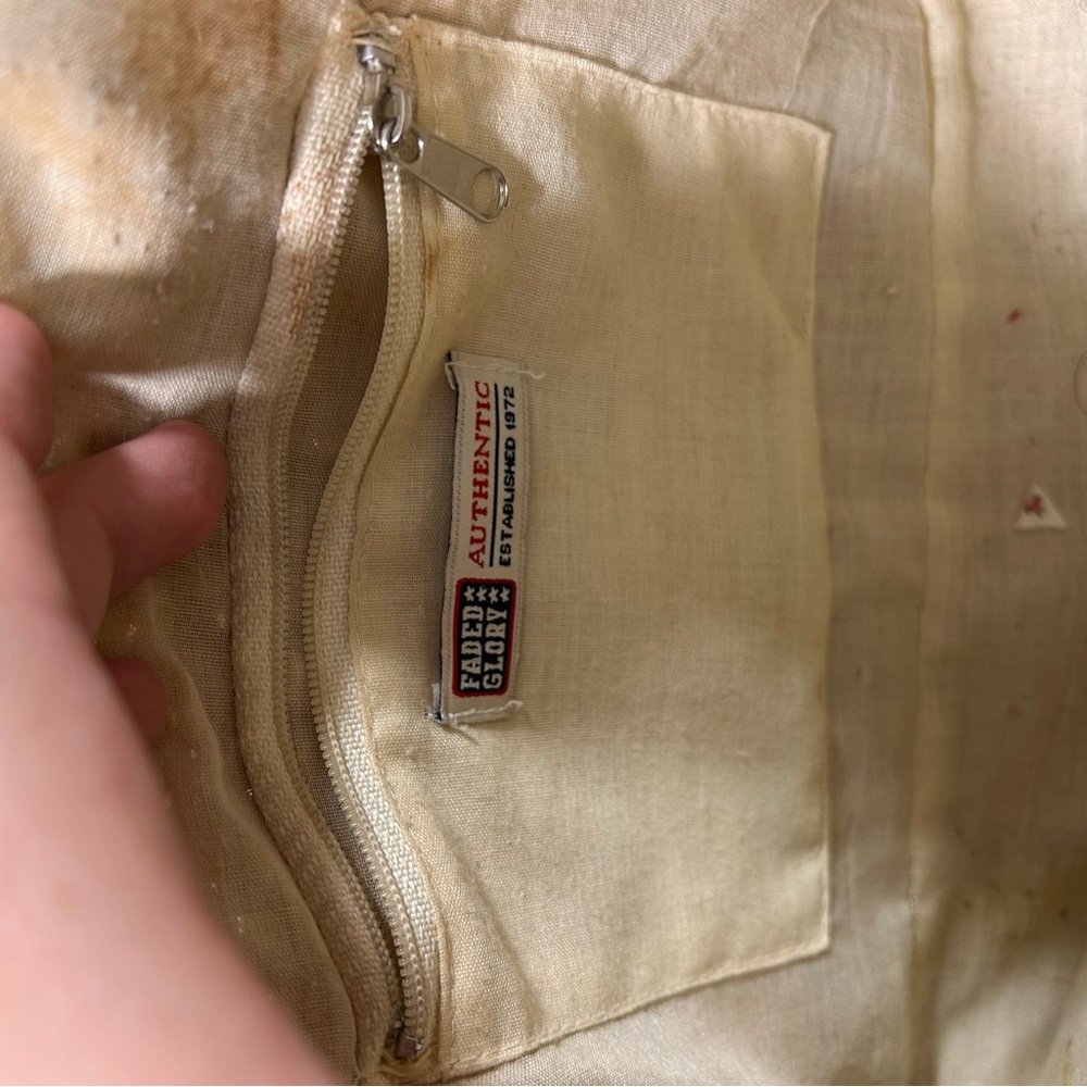 Faded Glory Rattan Tan and Brown Woven Clutch - Picture 5 of 6